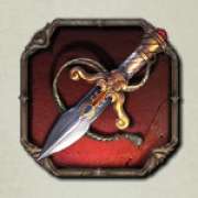 Knife symbol in Rich Wilde and the Tome of Madness slot